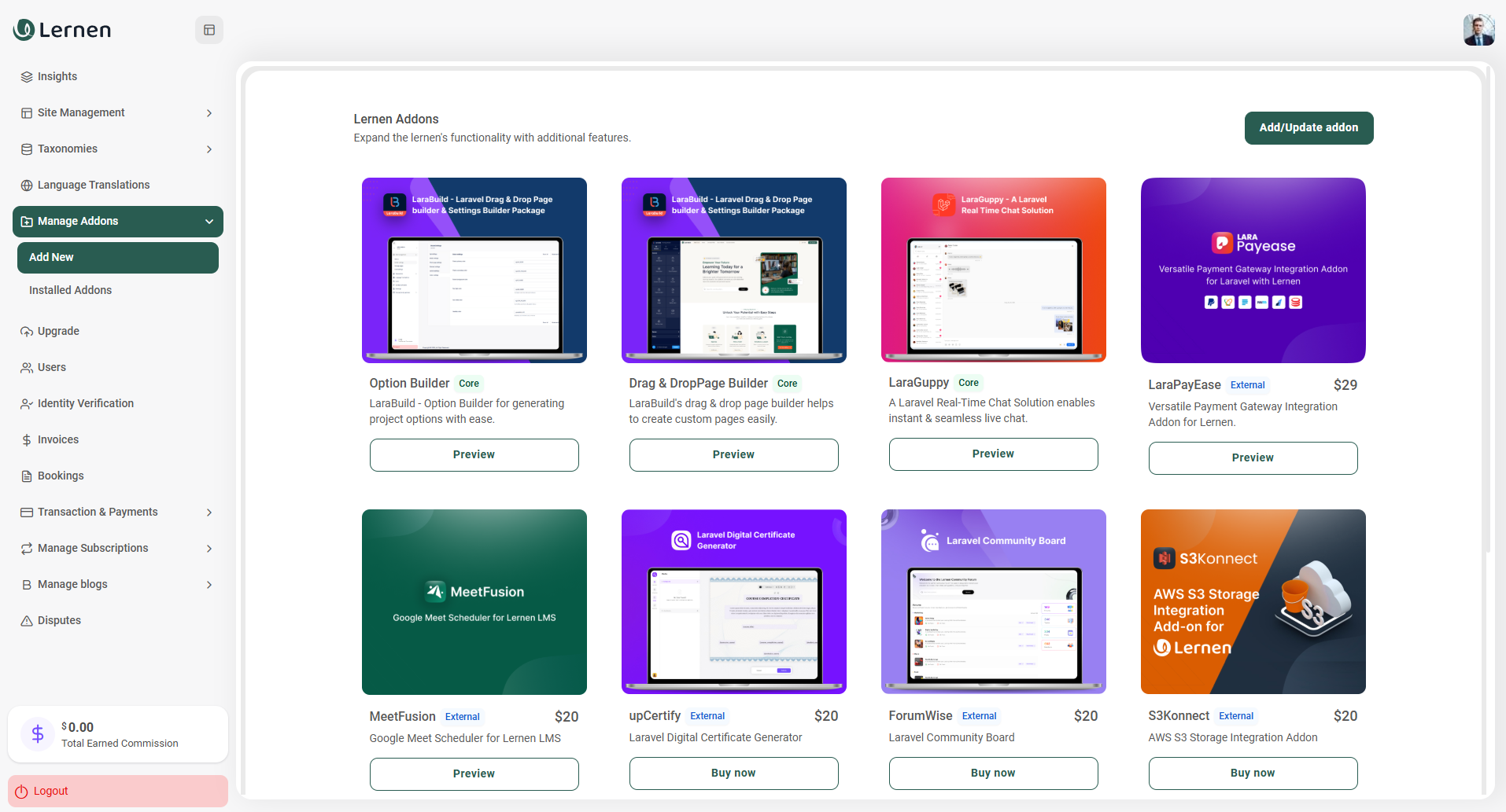 Subscription Addons