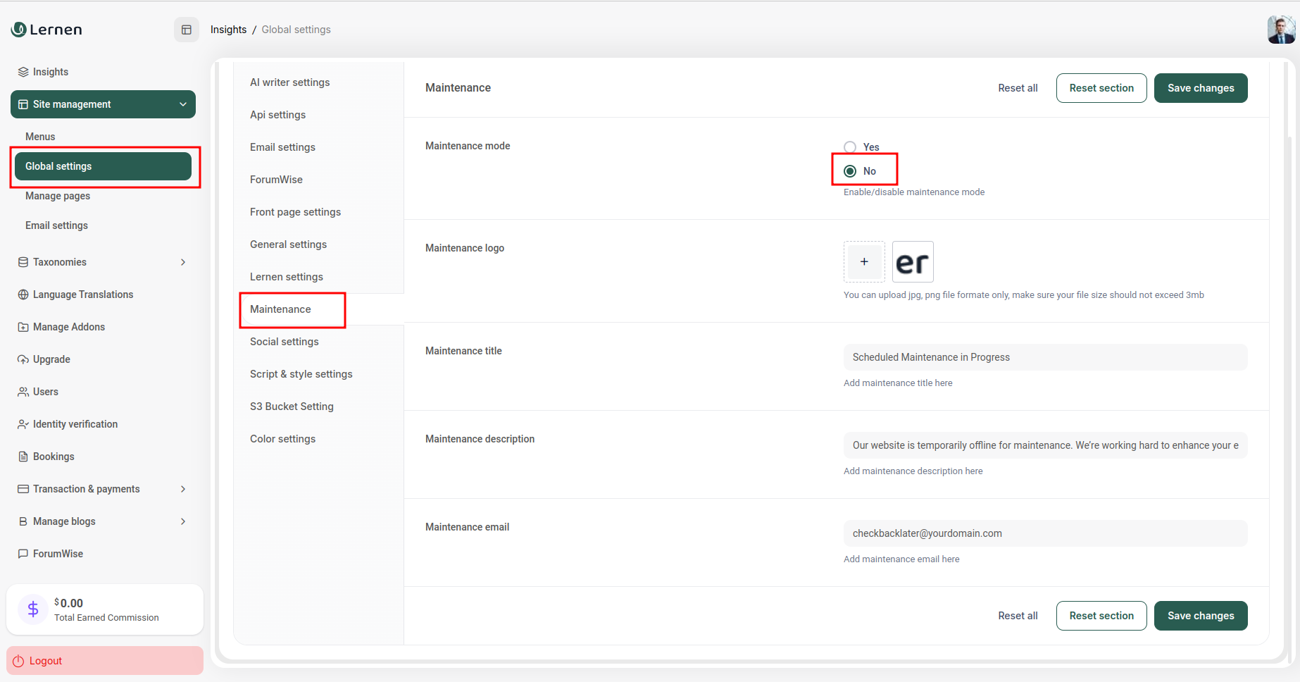Lernen Addons